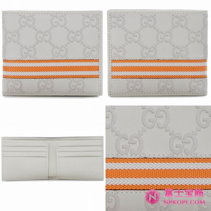 GUCCI/グッチ 2012年春夏新作WEB MEN'S2つ折り財布 138042 AOOEN 8548 